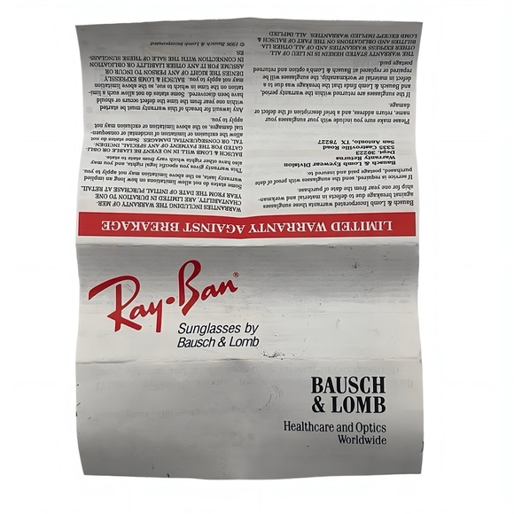 Vintage Ray-Ban Orbs Oval W2178 B&L USA Made Sunglasses Gold G-15 Case Paperwork - Picture 16 of 16